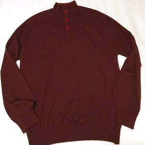 Torras Wool Cashmere Half Zip Sweater Large